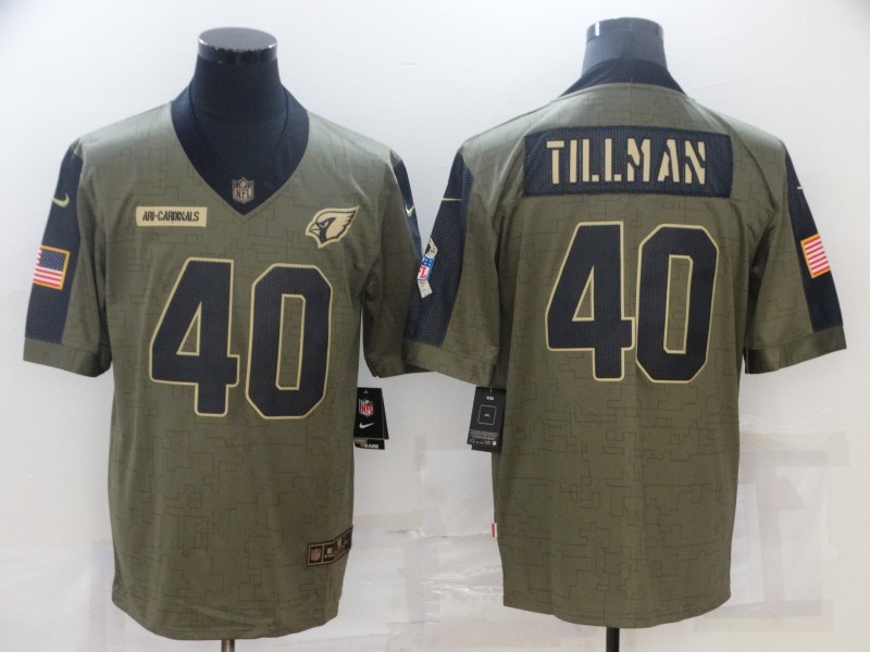 Men's Arizona Cardinals Pat Tillman #40 Brown Jersey